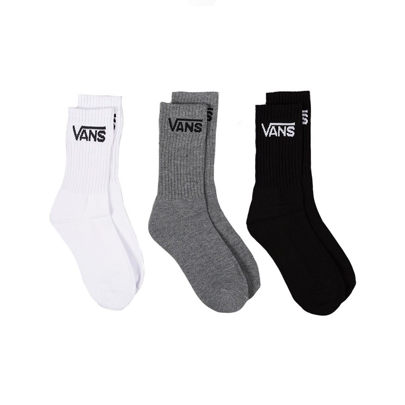 VANS CLASSIC CREW SOCKS (3 COLOUR PACK 