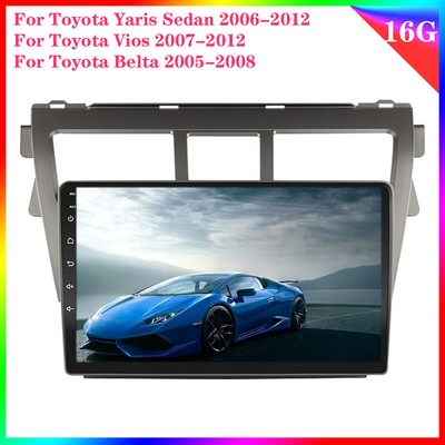 9'' Android 11 Stereo Radio GPS For Toyota Belta 2005-2008 Navigation Player WiFi