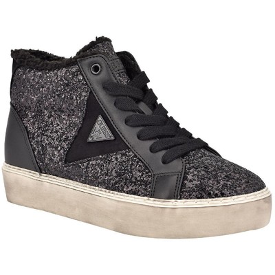 

Женские черные повседневные и модные кроссовки Guess Barbi 6 Medium (B,M) BHFO 3239, Black multi texture, Barbi