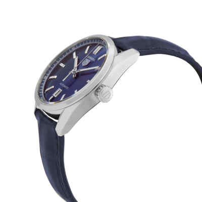 Pre-owned Tag Heuer Carrera Automatic Blue Dial Men's Watch Wbn2112.fc6504