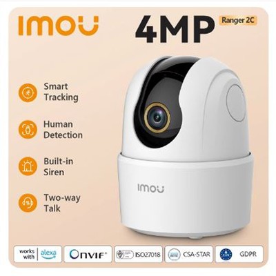 IMOU 4MP WiFi Home IP Security Camera Pan Tilt Two Way Talk Baby Monitor Camera