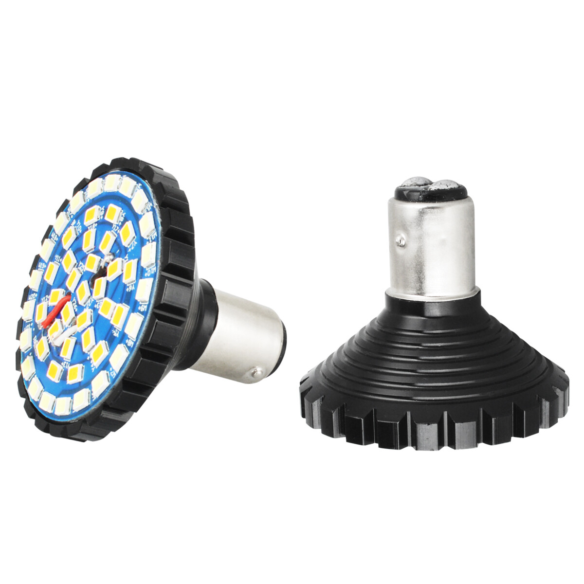 2pcs 1157 LED Turn Signals Blinker Lights Bullet For Harley Davidson Motorcycle
