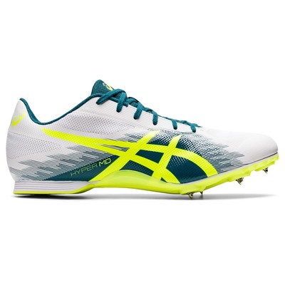 

Мужские легкоатлетические кроссовки ASICS HYPER MD 7 1091A018, White/safety yellow, 1091A018