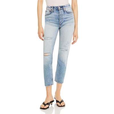 

Женские потертые джинсы-сигареты Rag - Bone с высокой посадкой BHFO 0978, Dana point, WDD22P2903B1DH