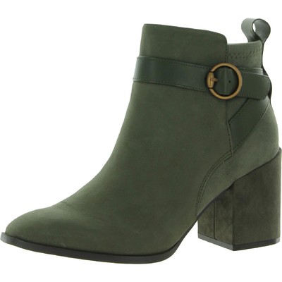 Женские зеленые кожаные ботильоны Vionic Tenley 7.5 Medium (B,M) BHFO 3026