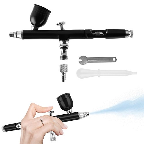 0.3mm Dual Action Airbrush Kit Air Brush Compressor Paint Spray Gun Craft Paint.