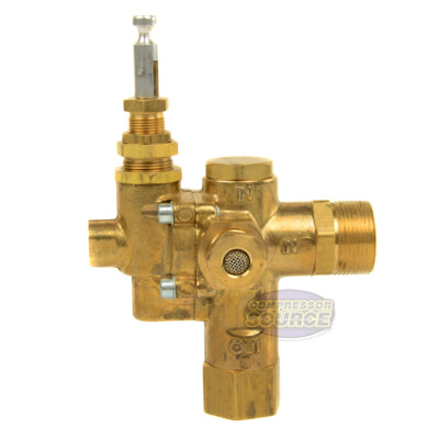 Gas Air Compressor Pilot Unloader Check Valve Combo 95 - 125 PSI 3/4'' X 1/2''