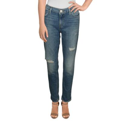 

Женские джинсы-бойфренды Hudson Lana Blue с эффектом потертости до щиколотки  BHFO 9779, Right on time, Lana