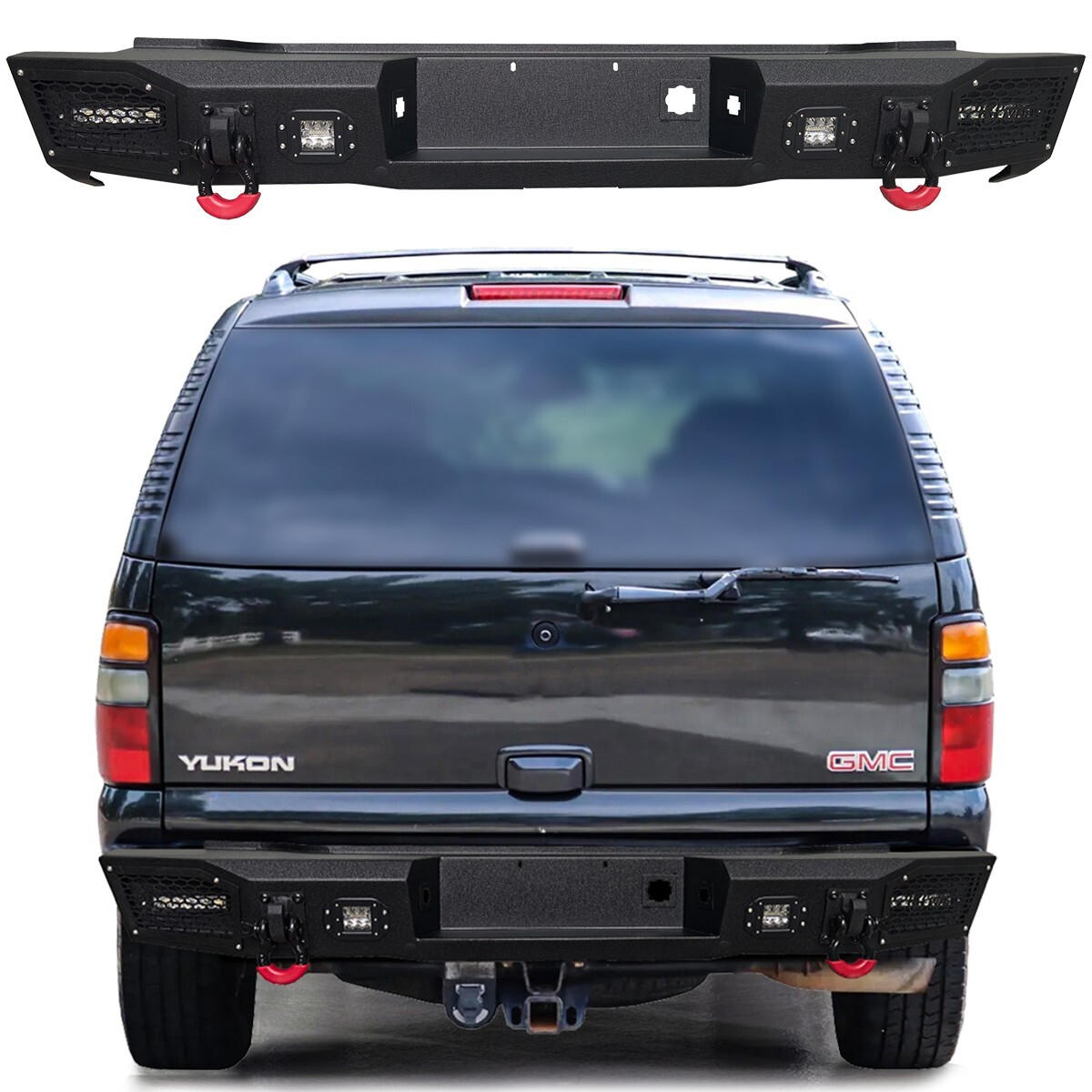 Vijay For 2000-2006 GMC Yukon XL 1500/2500 Steel Rear Bumper with