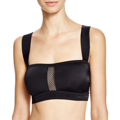 

DKNY Swim Женский купальник из сетчатой ткани черного цвета с сетчатой подкладкой, раздельный  BHFO 9232, Черный