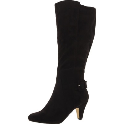 Bella Vita Womens Black Buckle Knee-High Boots 9 Medium (B,M) BHFO 3997