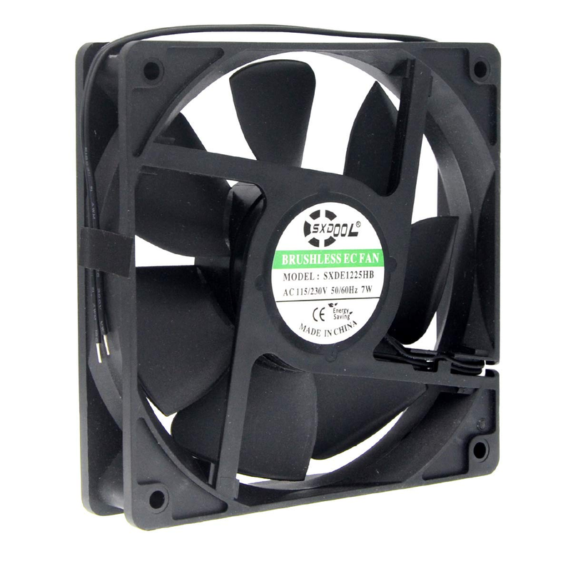 EC AC Cooling Fan 120X120X25Mm 120Mm AC 110V 115V 120V 220V 240V for Chassis Cas