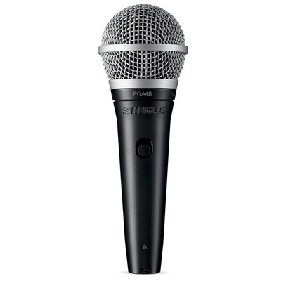 Кардиоидный динамический вокальный микрофон Shure PGA48-LC, 70–15 000 Гц, без кабеля