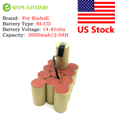 SOLDERING REQUIRED 2000mAh for Einhell 14.4V NiCD Battery pack CD BT-CD 14.4V