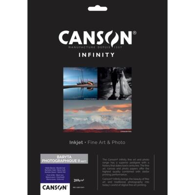 Матовая бумага Canson Infinity Baryta Photographique II, 310 г/см, 11x17, 25 листов
