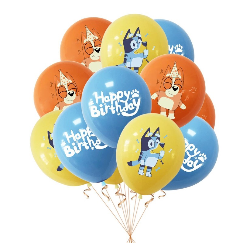 NEW BLUEY  THEME   12 INCH LATEX BALLOONS