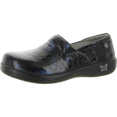 

Alegria Womens Keli Черные Лакированные Сабо Обувь 44 Medium (B,M) BHFO 1597, Azure leaded glass, Keli