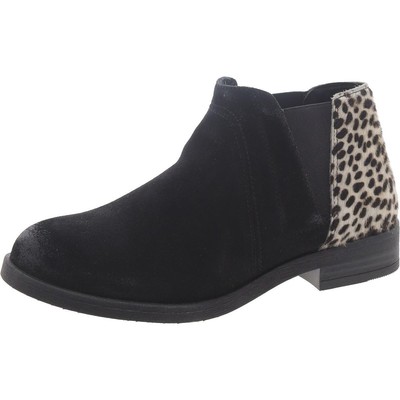 Женские ботильоны Clarks Beat из черной кожи среднего размера (B,M) BHFO 0426