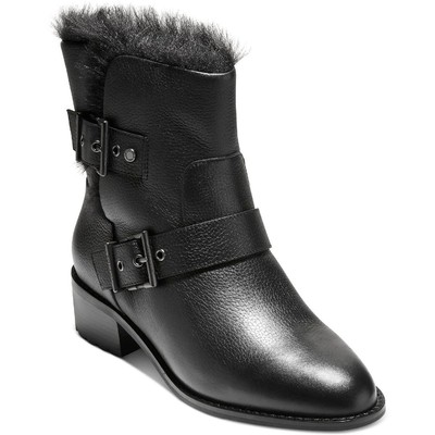 

Женские кожаные ботильоны без шнуровки Cole Haan Neela на каблуке BHFO 0736, Черный, Neela