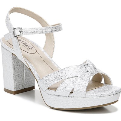 

Женские сандалии LifeStride Lucky Silver с ремешком на пятке, ширина 7 (C, D, W) BHFO 4010, Silver love