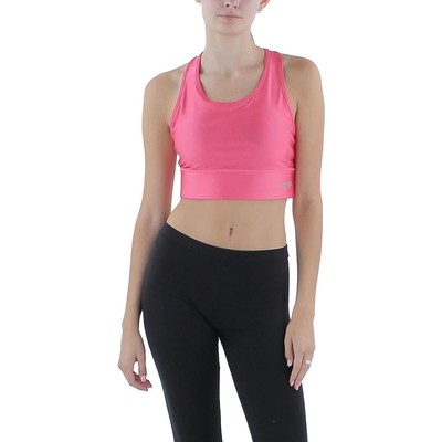 DKNY Sport Женский розовый спортивный бюстгальтер для тренировок по фитнесу M BHFO 8703