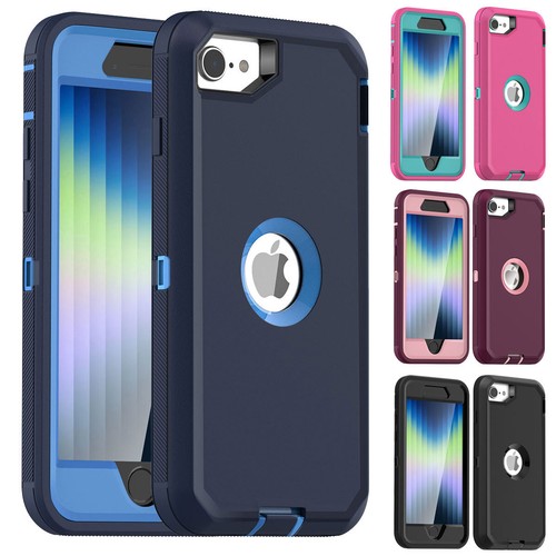 For iPhone SE 2022/SE 2020 3rd/2nd Gen Case Heavy Duty Shockproof Rugged Cover