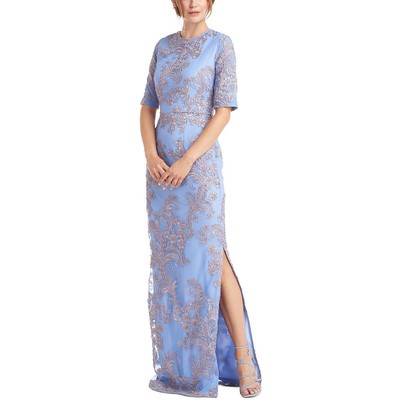 

JS Collections Женское вечернее платье цвета Mallory синего цвета с вышивкой  BHFO 8142, Sky blue