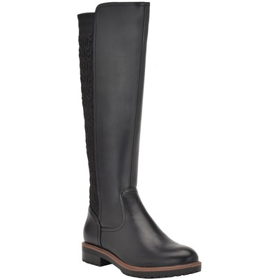 Женские фамильные черные сапоги до колена Tommy Hilfiger 8.5 Medium (B,M) BHFO 5341