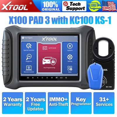 XTOOL X100PAD3 Car Diagnostic Scanner Bidirectional Tool KS-1 K!ey Programmer