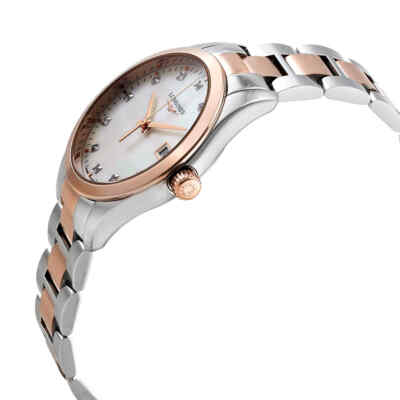 Pre-owned Longines Conquest Classic Quartz Diamond Ladies Watch L2.386.3.87.7