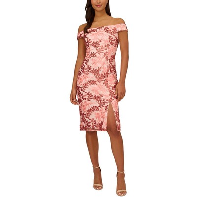 Adrianna Papell Womens Red Semi-Formal Cocktail And Party Dress 0 BHFO 9528