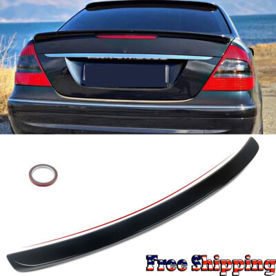 Sport Look Rear Trunk Spoiler Lip For Mercedes Benz ECLASS W211 2003-09 Gloss