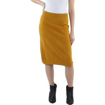 Женская желтая хлопковая удобная юбка-карандаш Le Moda, L BHFO 8079
