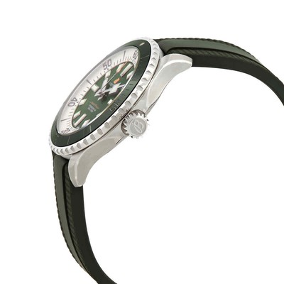 Pre-owned Breitling Superocean Automatic Chronometer Green Dial Men's Watch A17376a31l1s1