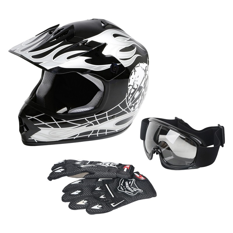 Youth ATV Helmet DOT Kids Motocross Offroad S M L XL Racing Motorcyle Children