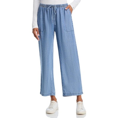 Splendid Womens Blue Drawstring Elastic Waist Casual Wide Leg Pants XS BHFO 9459