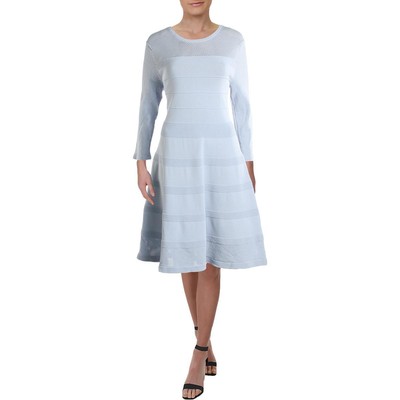 Женский синий свитер Vince Camuto с длинным рукавом до колен S BHFO 3595