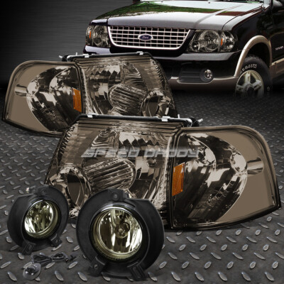 ЗАКОПЧЕННЫЙ КОРПУС ФАРЫ + ЖЕЛТЫЙ УГЛОВОЙ СИГНАЛ + ПРОТИВОТУМАННАЯ ФАРА С ТОНИРОВКОЙ + ПЕРЕКЛЮЧАТЕЛЬ ДЛЯ 02-05 EXPLORER