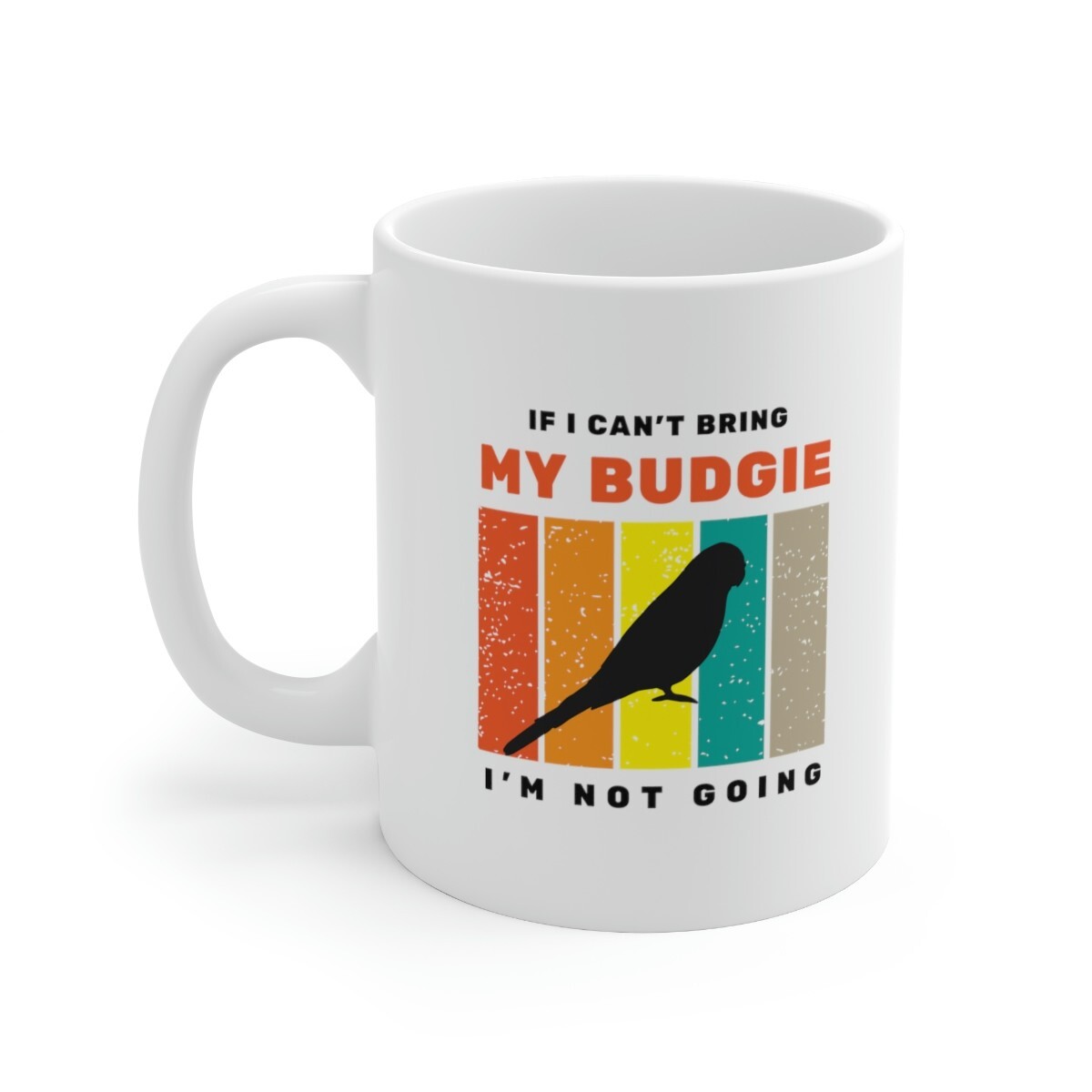 Novelty Mug Budgie lover gift for mum bird lover cup for dad birthday