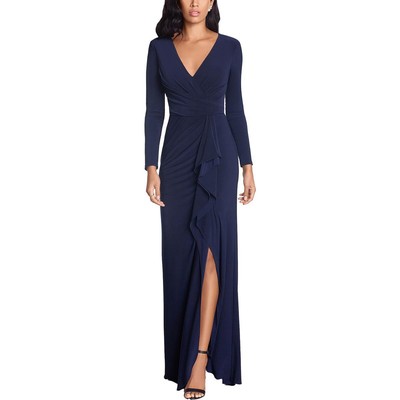 

Женское темно-синее длинное вечернее платье Betsy - Adam Petites  BHFO 3443, Navy