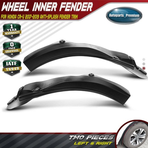 2x Rear Wheel Well Liners Guards Inner Fender Mud Flaps for Honda CRV