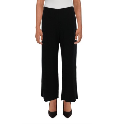 

Женские черные шерстяные однотонные спортивные брюки Eileen Fisher до щиколотки  BHFO 5695, Черный, F9BOEP4201M