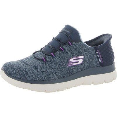 

Женские кроссовки Skechers Summits Dazzling Haze Blue Slip-On Sneakers 9 Wide (C, D, W) 3839, Navy/purple