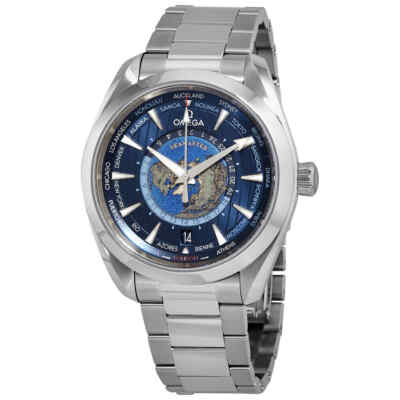 Мужские часы Omega Seamaster Aqua Terra с автоматическим синим циферблатом 220.10.43.22.03.001