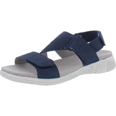

Женские сандалии Trotters Tatia Navy Flats Strappy Sandals 11 Wide (C, D, W) BHFO 7150, Navy nubuck