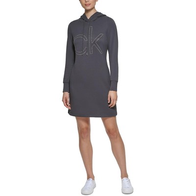 Женская толстовка Calvin Klein из серого джерси Стрейч с капюшоном XL BHFO 3268