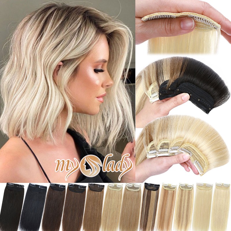 One Piece Short Clip In 100% Remy Human Hair Fuffy Topper Pa