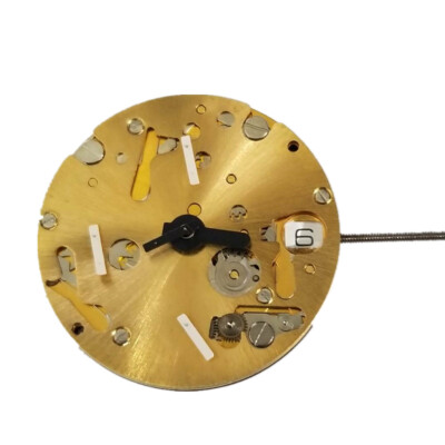 White/Gold 23.3mm DIA 6 Hands Watches Quartz Movement Repair Parts For ISA 9232