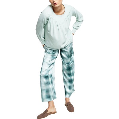 Женская однотонная блузка Alfani зеленого цвета с текстурированным рукавом Дольмен XL BHFO 9499