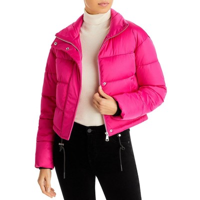 Aqua Womens Quilted Short Coat Puffer Jacket Outerwear BHFO 2013